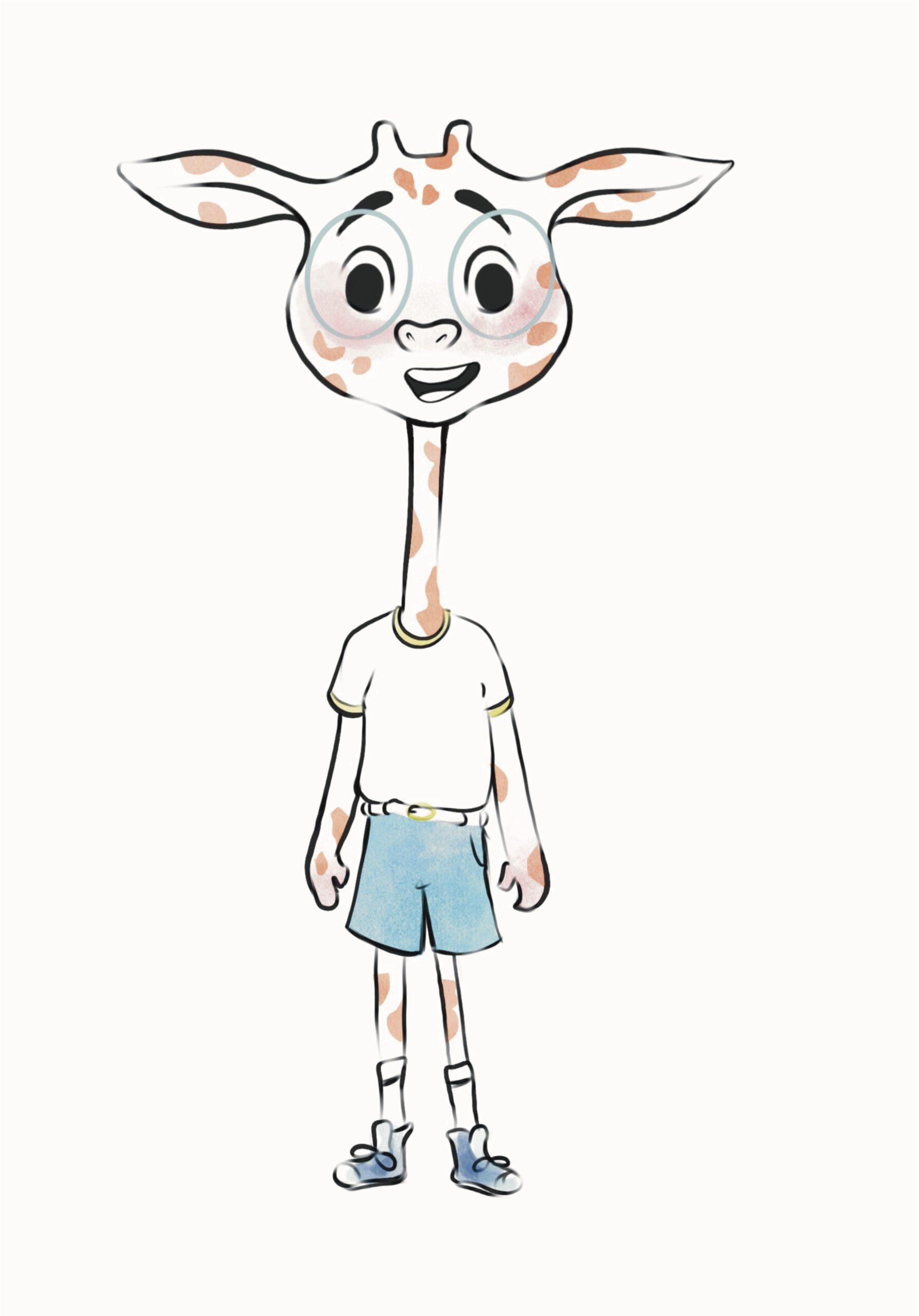 illustration d'un personnage enfant et animal pour un projet dans l'édition - Ambre Engler – Illustratrice freelance personnalisée & illustration éditoriale et communication visuelle Ambre Engler – Illustratrice freelance personnalisée & illustration éditoriale et communication visuelles illustrées