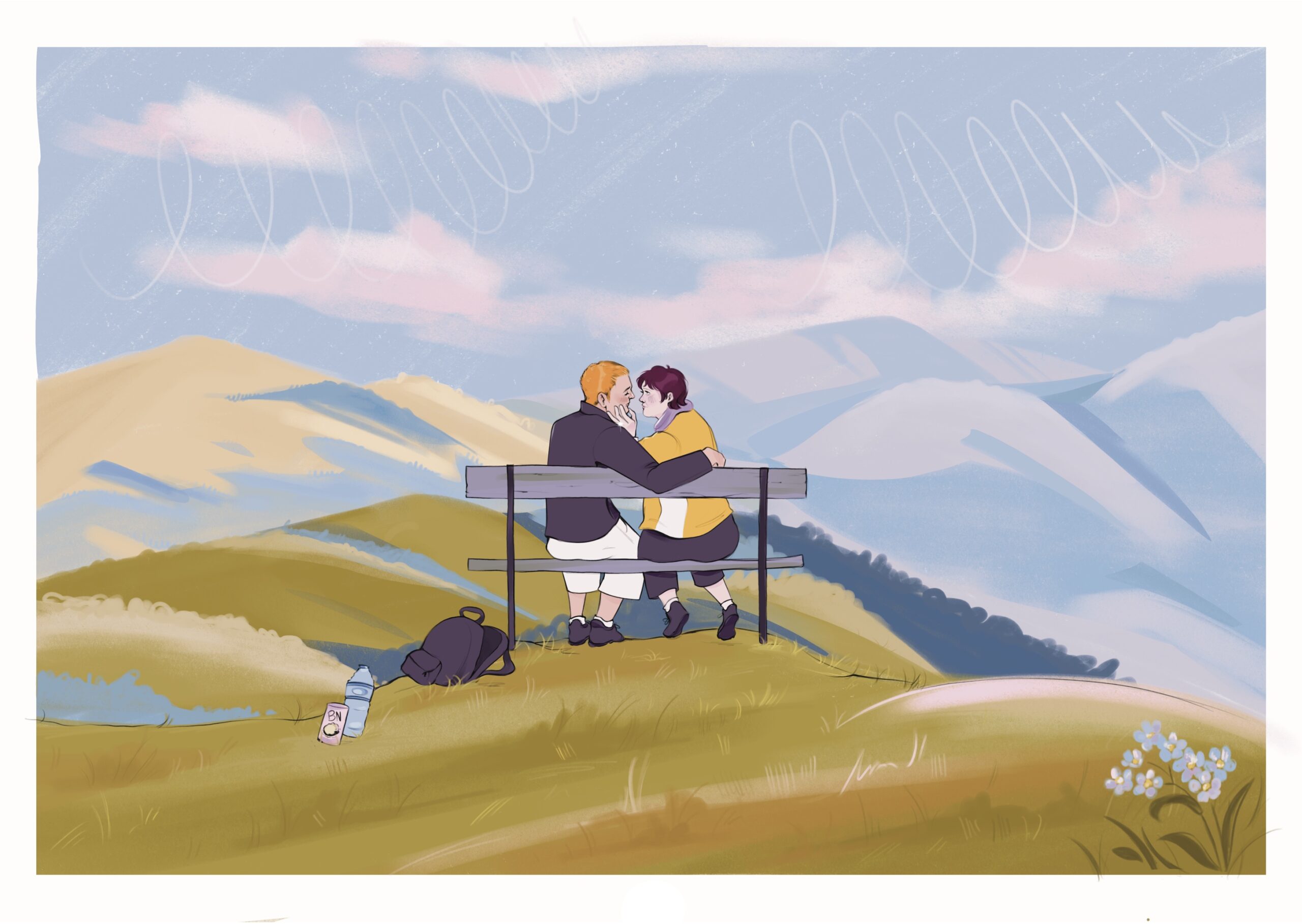 Illustratrice & Graphiste | Ambre Engler edition character design portraits paysage portrait éditorial branding identité visuelle