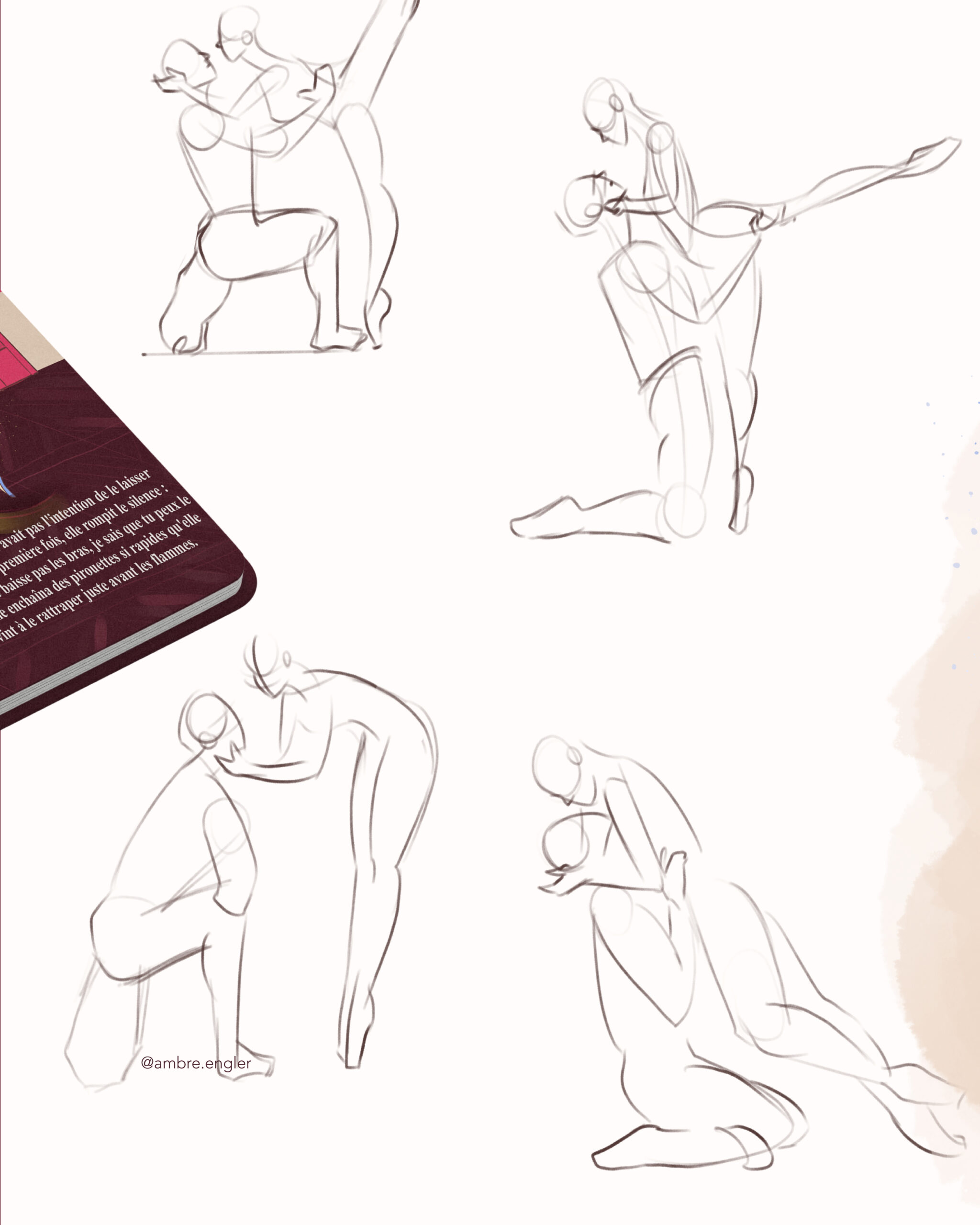 Illustratrice & Graphiste | Ambre Engler edition character design portraits paysage portrait éditorial branding identité visuelle