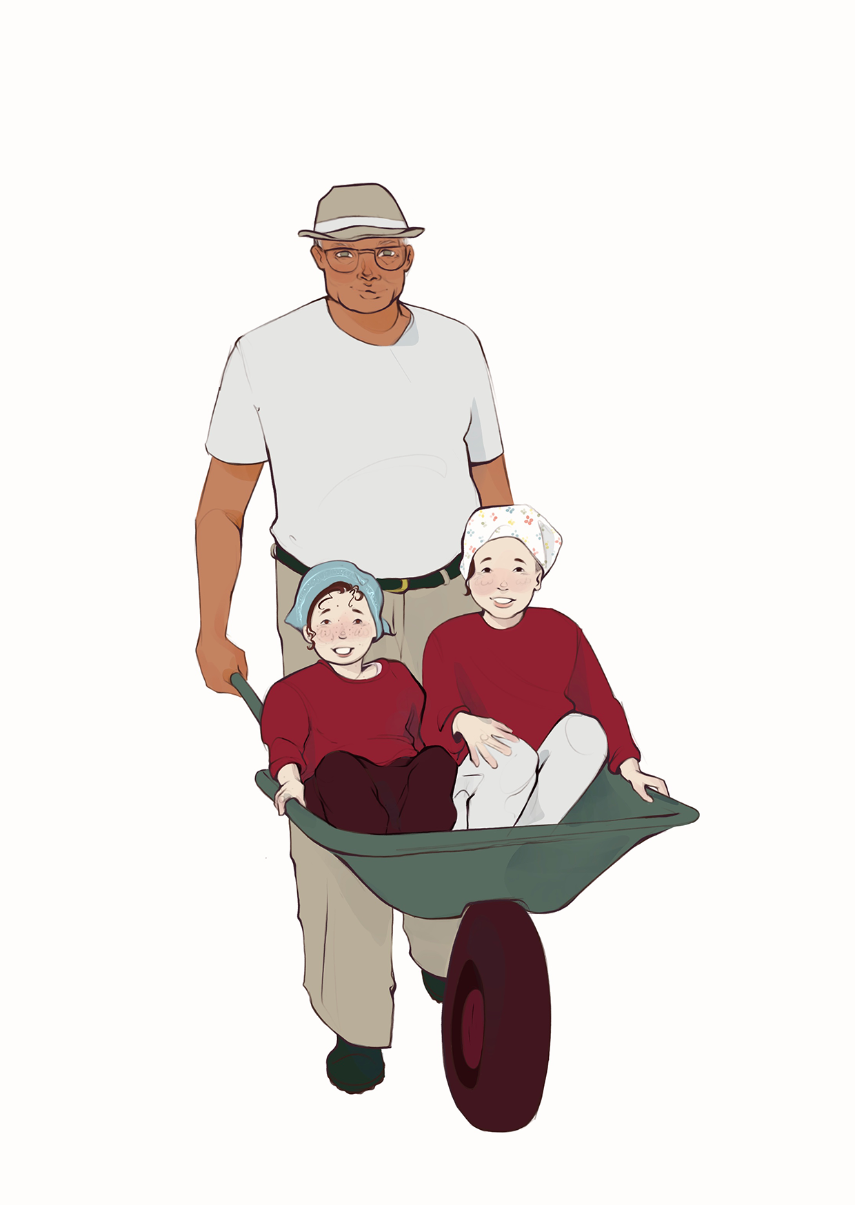 Illustratrice & Graphiste | Ambre Engler edition character design portraits paysage portrait éditorial branding identité visuelle