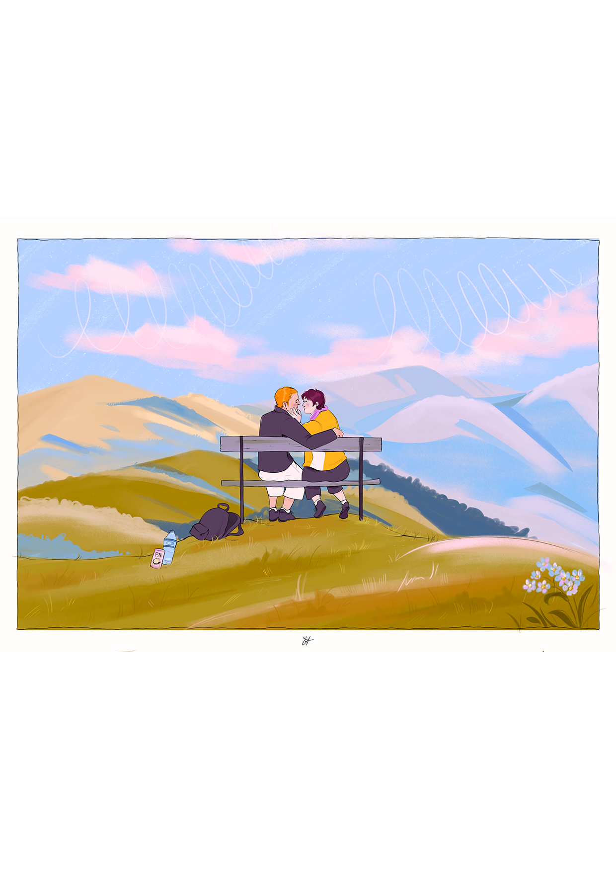 Illustratrice & Graphiste | Ambre Engler edition character design portraits paysage portrait éditorial branding identité visuelle