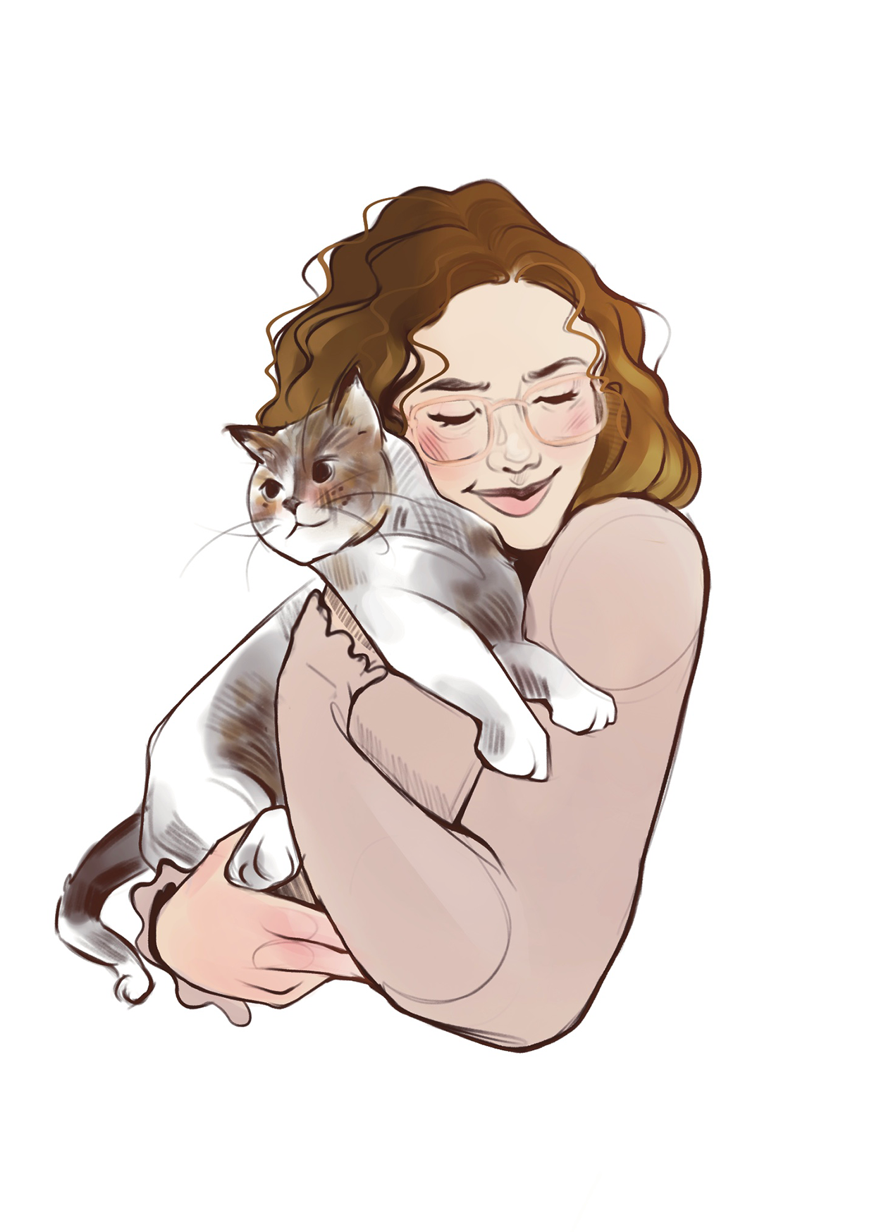 Illustratrice & Graphiste | Ambre Engler edition character design portraits paysage portrait éditorial branding identité visuelle