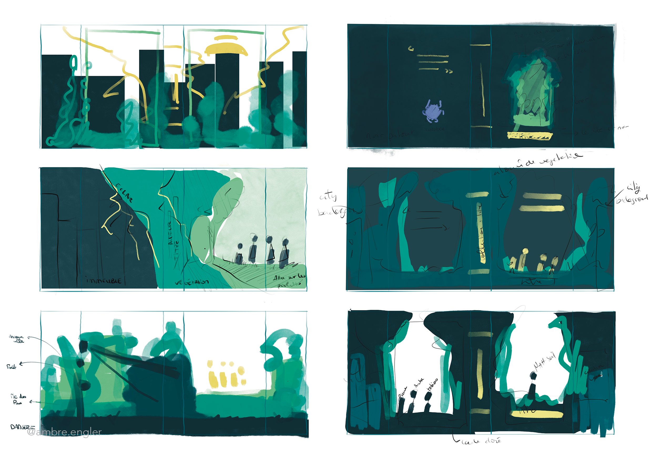 Illustratrice & Graphiste | Ambre Engler edition character design portraits paysage portrait éditorial branding identité visuelle