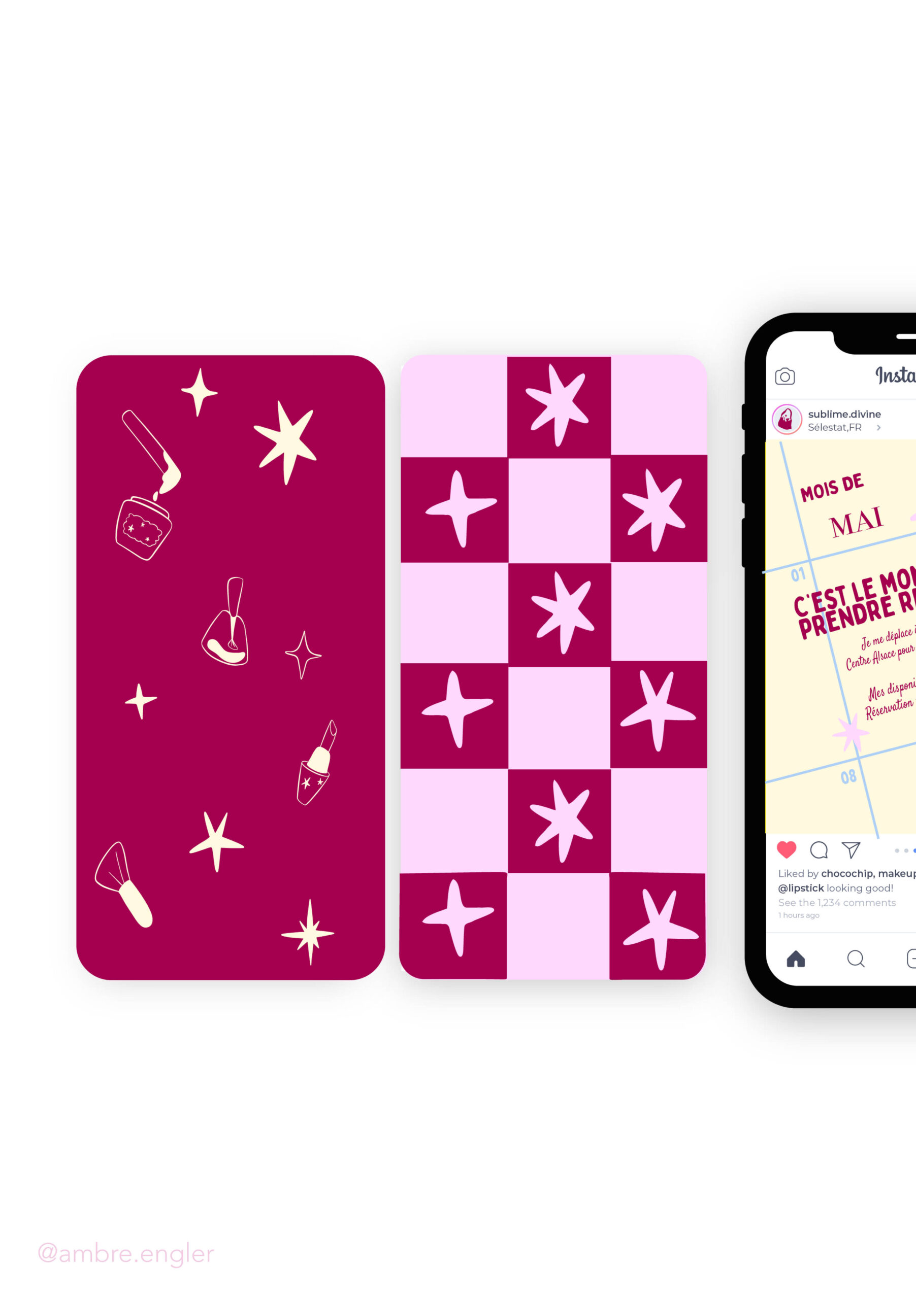 Illustratrice & Graphiste | Ambre Engler edition character design portraits paysage portrait éditorial branding identité visuelle