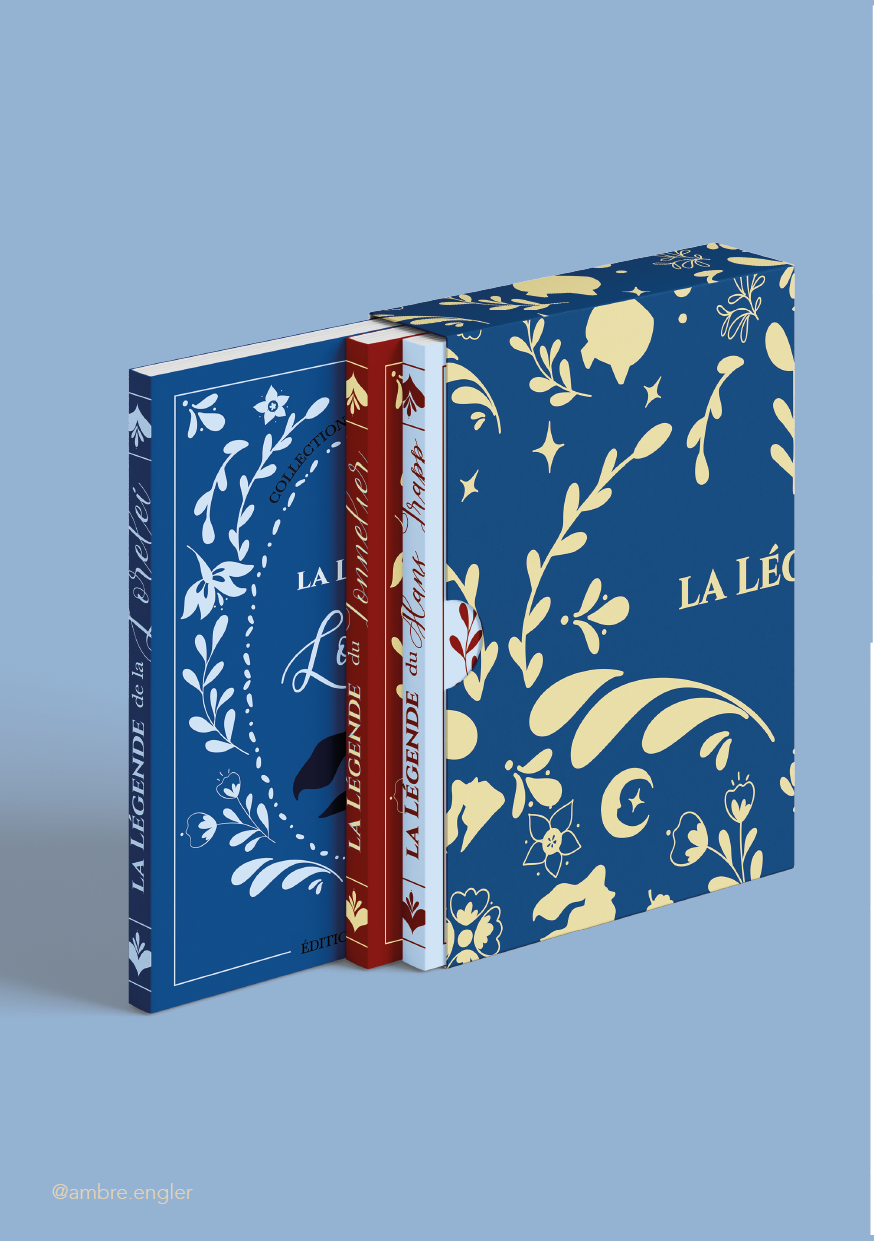 légende alsace contes alsacien Lorelei illustratrice couverture de livre ambre engler