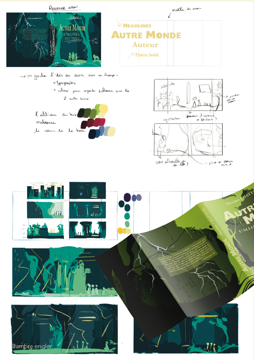 cover book bookcover couverture de livres albin michel maxime chattam autre monde ambreengler ambre.engler ambre engler illustratrice designer booklover