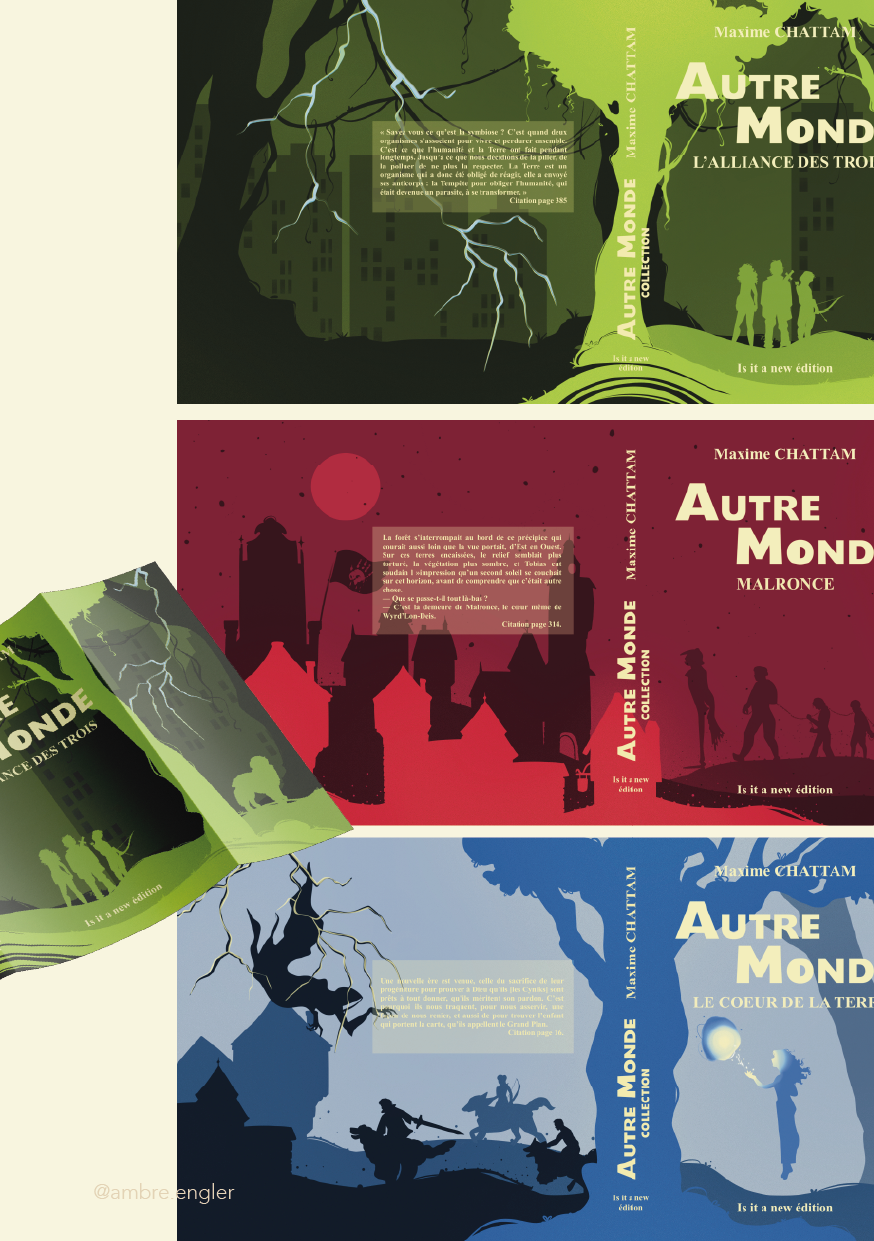 cover book bookcover couverture de livres albin michel maxime chattam autre monde ambreengler ambre.engler ambre engler illustratrice designer booklover