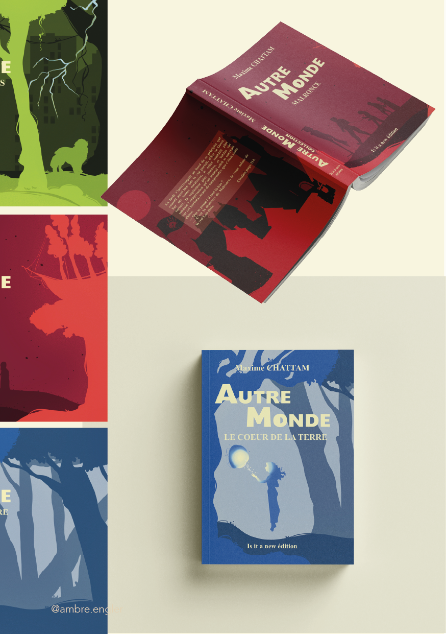 cover book bookcover couverture de livres albin michel maxime chattam autre monde ambreengler ambre.engler ambre engler illustratrice designer booklover