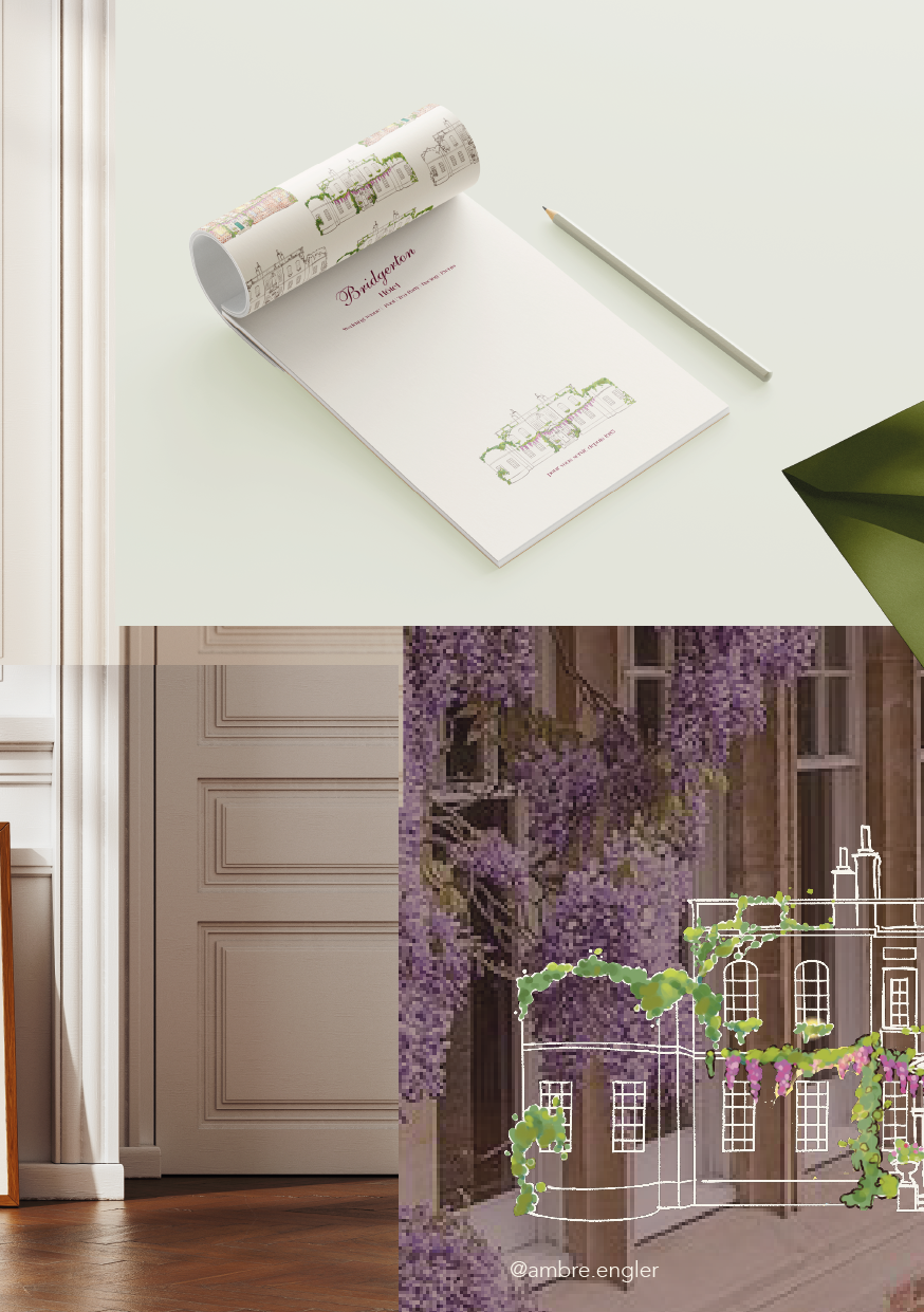 brand design visual identity Bridgeton design graphique identité visuel storytelling illustratrice ambre engler ambre.engler ambreengler dessin de devanture boutique
