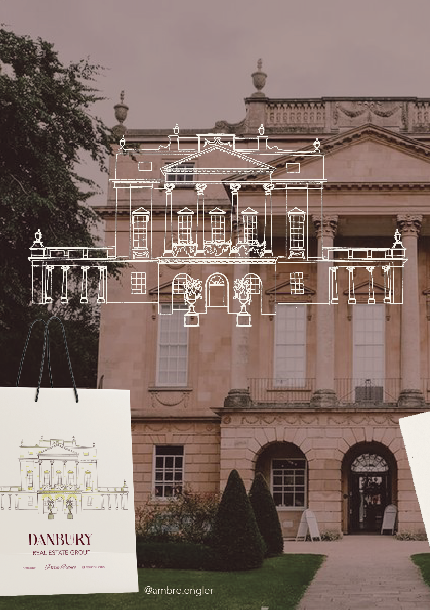 brand design visual identity Bridgeton design graphique identité visuel storytelling illustratrice ambre engler ambre.engler ambreengler dessin de devanture boutique souvenirs hotel vin chambre d'hôte vigneron real estate