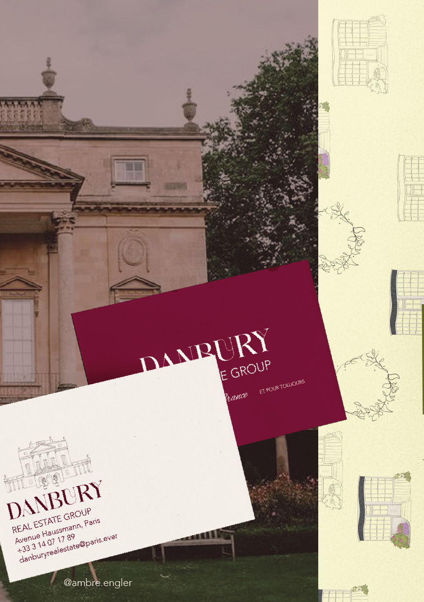 brand design visual identity Bridgeton design graphique identité visuel storytelling illustratrice ambre engler ambre.engler ambreengler dessin de devanture boutique souvenirs hotel vin chambre d'hôte vigneron real estate