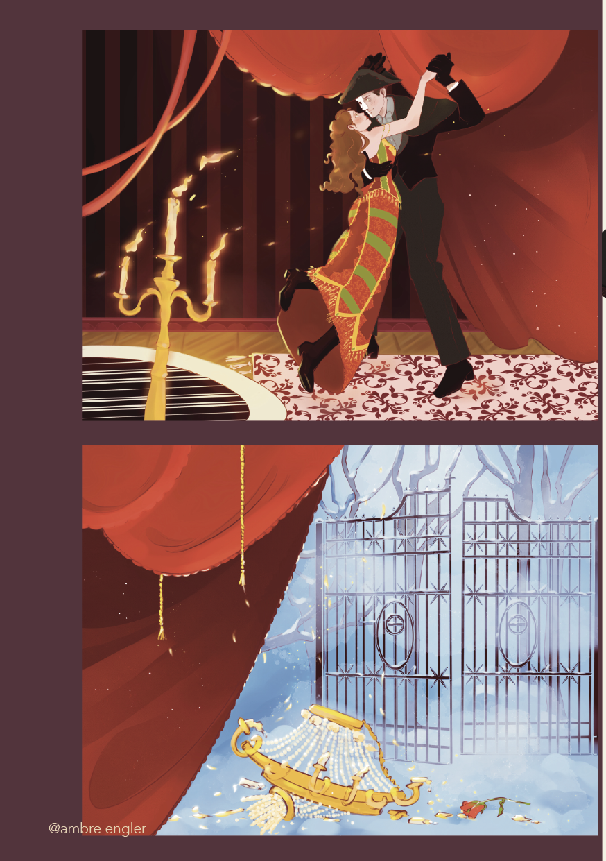 fantome de l'opéra phantom of the opera book cover couverture de livre illustration eric & christine booklover fantasy book ambre engler