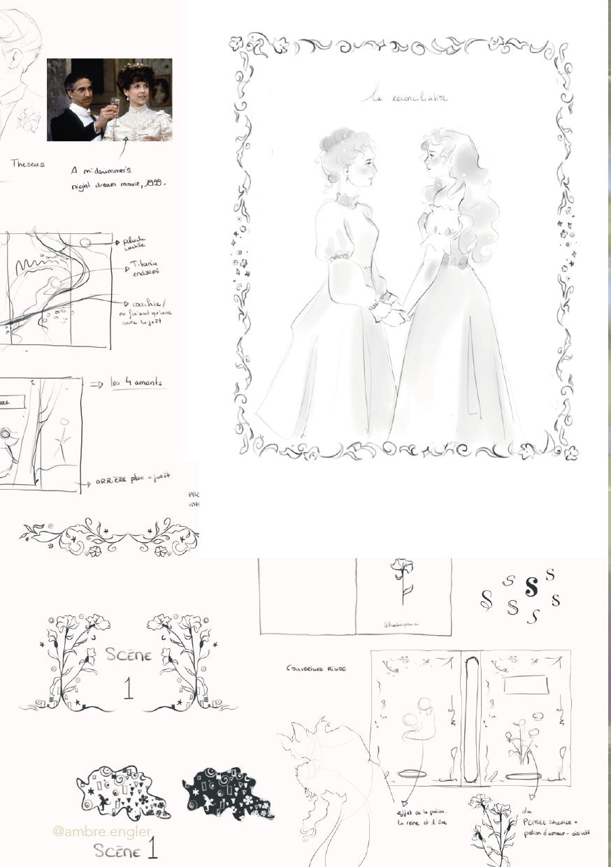 illustration jaquette livre couverture de livre shakespeare le songe d'une nuit d'été Klimt cover coverbook maison d'édition editorial ambreengler ambre engler booklover