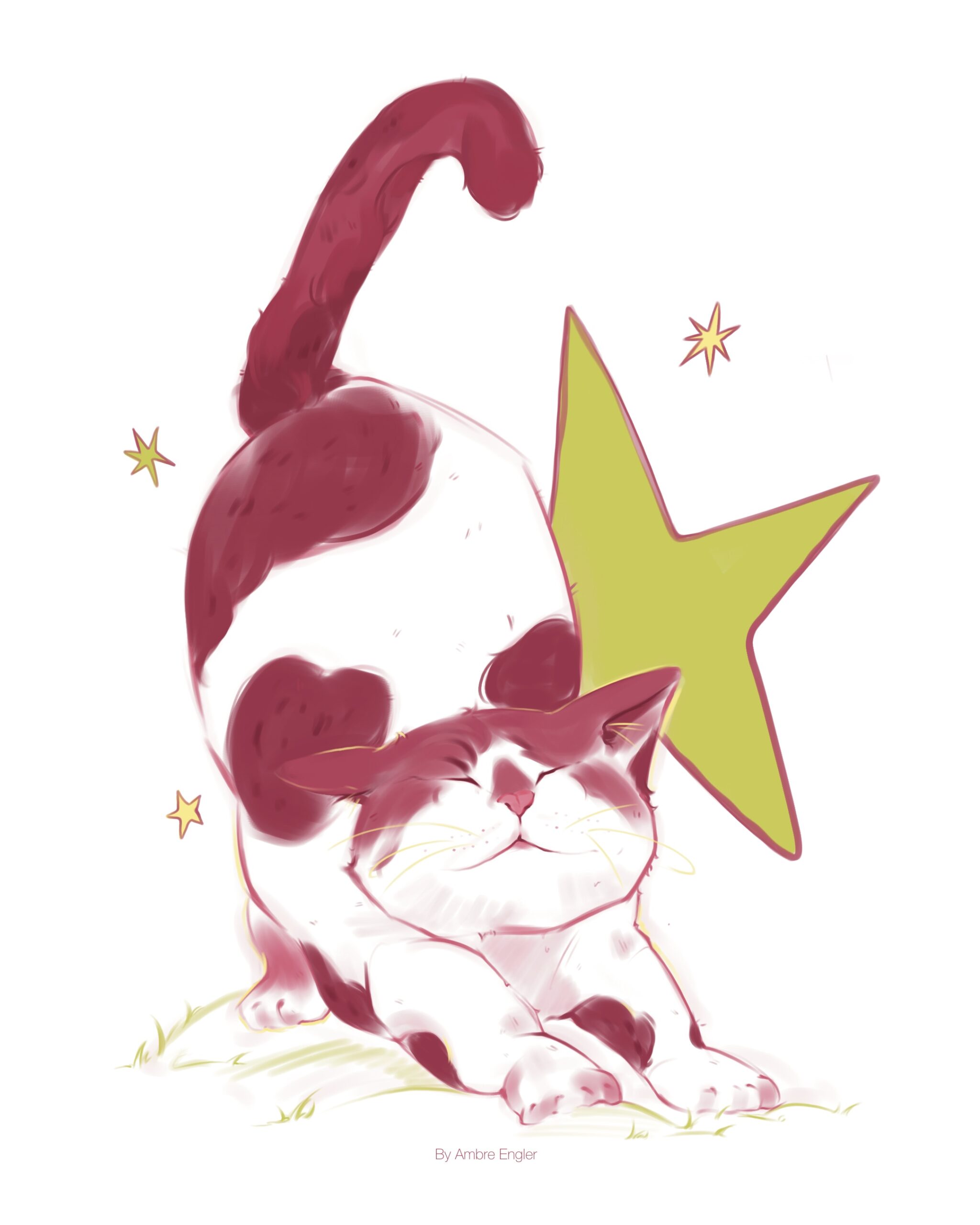 Cosmos_drawing of a cat – Ambre