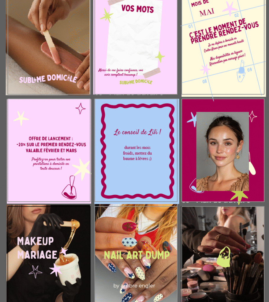 brand design identité visuelle logo carte de visite flyer poster design graphique beauté makeup colorful