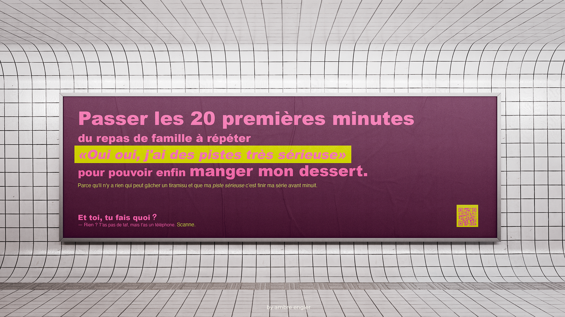 design graphic wall poster flyer Figma application mockup campaign art direction